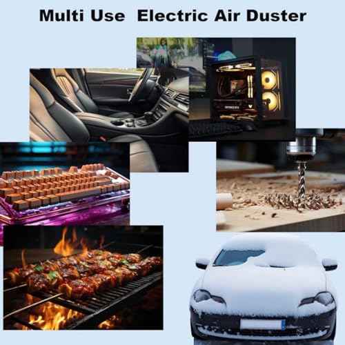 Electric Air Atomizer High Speed PETG Hand Turbo Fan 140000RPM Professional Outdoor Car (Orange+Green)