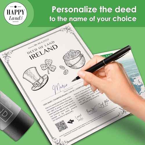 happylandgifts¢ç Piece of Ireland | Gift Box with Certificate | 12 Countries Available | Irish Gift Ideas | Gifts from Ireland | Dublin Presents