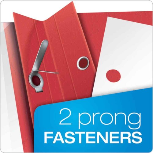 Oxford Clear Front Report Covers, Red, Letter Size, 25 per box (55811EE)