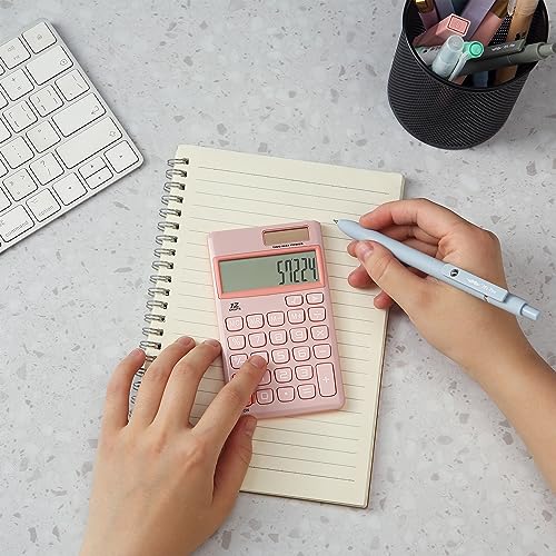 Mr. Pen Light Pink 12-Digit Solar Calculator - 1 Pack