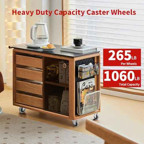 HOD 3 Inch Caster Wheels, Heavy Duty Casters 1060 Lbs, 360¡Æ Swivel Top Plate Casters Wheels, Set of 4, Industrial Casters No Noise PP Wheels for Cart, Furniture, Workbench