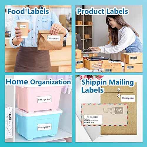 2" x 4" Shipping Labels,Printable White Mailing Labels for Laser/Inkjet Printer,Permanent Adhesive Sticker Labels(500 Sheets,5000 Labels)
