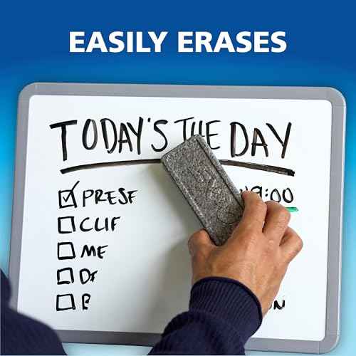 EXPO Dry Erase Markers, Low Odor Ink, Black, Fine Tip, 4 Count - Whiteboard, Calendar, Organization, Essential Supplies for Office, School, Classroom, Teachers
