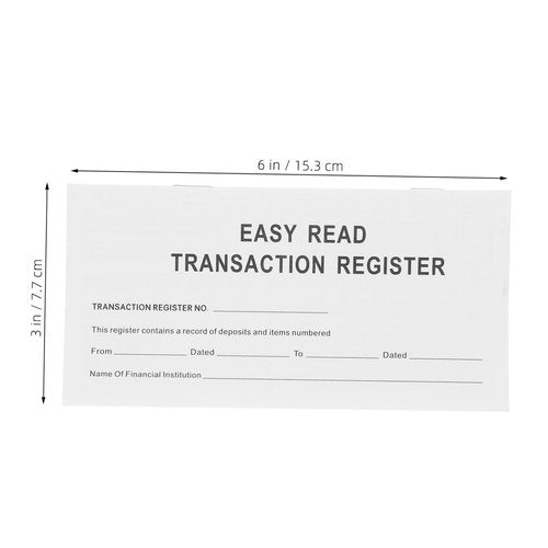 TOGEVAL Check Register Financial Notebook Large Print Checkbook Ledger for Efficient Currency Management Budget Tracking User Friendly Design for Personal Finances