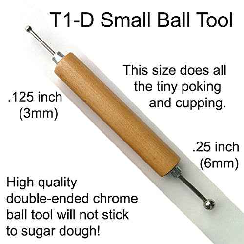 Chrome Balltools - Set of Four Sizes by World of Sugar Art