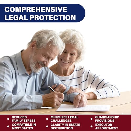 Last Will & Testament Kit 2025 – DIY Legal Will with 2 Blank Forms & Codicil Guide