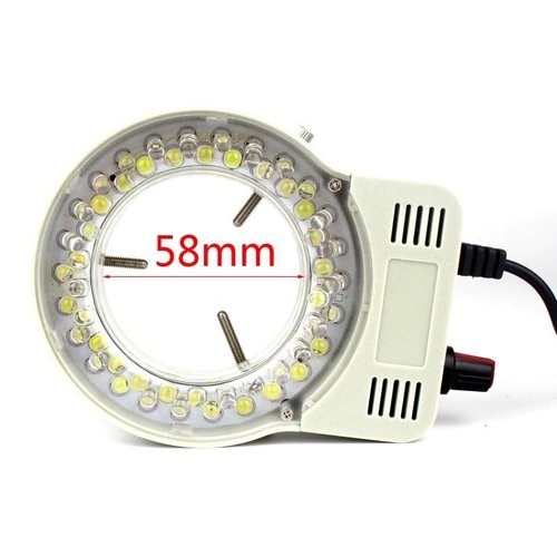 Microscope Microscope Ring Light Adjustable Ring Light Iluminator Lamp for Industry Stereo Microscope Camera Magnifier Light Source(White)