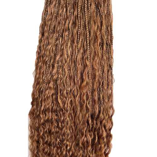 #30 Brown Human Braiding Hair Deep Water Bulk 18 18 18 Inch Human Hair Weave 3 Bundle Unprocessed Brazilian Virgin Hair Light Brown Deep Curly Braiding Hair Extensions 50 Grams/Bundle