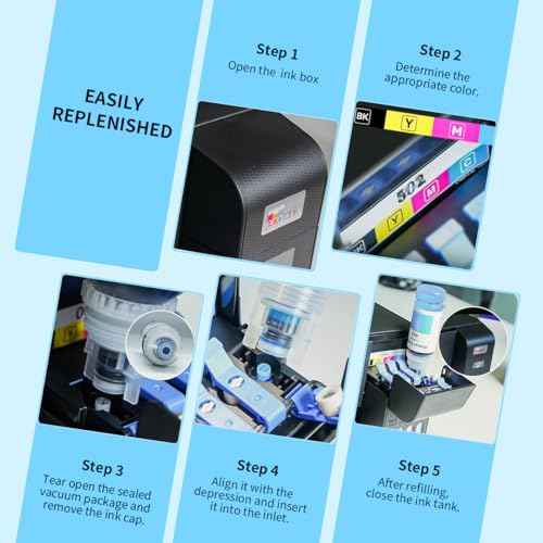 T552 Refill Ink Bottles Compatible with Epsn 552 Ink Refill Bottles Use for EcoTank Photo ET-8550 ET-8500 Printer£¨PB C M Y GY BK 6 Color Cyan/Magenta/Yellow/Photo Black/Gray Ink Bottles