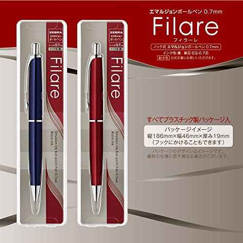 Zebra P-BA70-BL Permanent Ballpoint Pen Filler Retractable 0.7 Blue