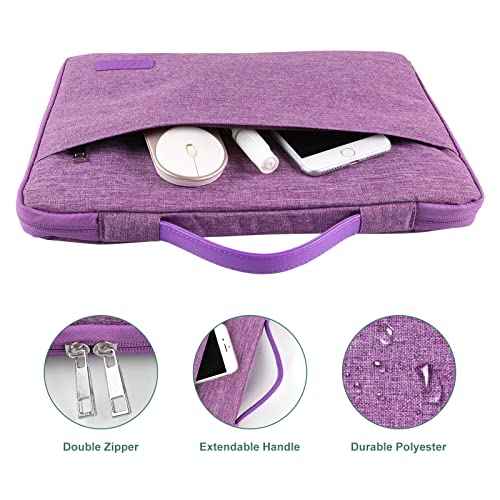 iCasso for MacBook Pro 14 inch Case 2024 2023 2021 Release M4 A3112 A3401 A3185 M3 A2918 A2992 M2 A2779 A2442 M1 Pro/Max, Bundle 5 in 1, Hard Shell Case, Sleeve Bag for Mac Pro 14, Gradient Purple