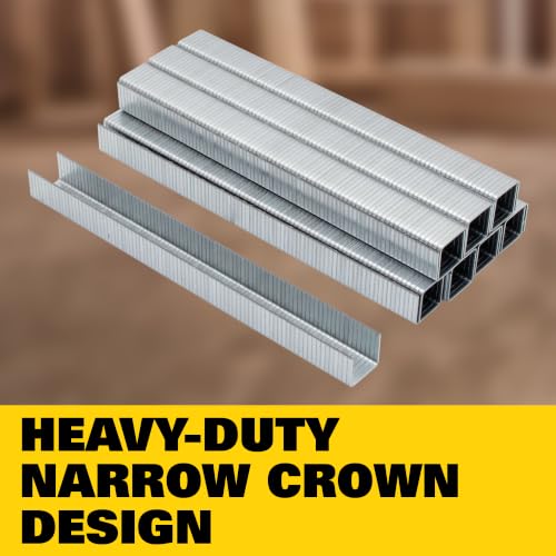 STANLEY TRA706T 3/8 in Heavy-Duty Narrow Crown Staples, 1000-Count (Fits TR1/TR2/TRE5, Arrow T-5)