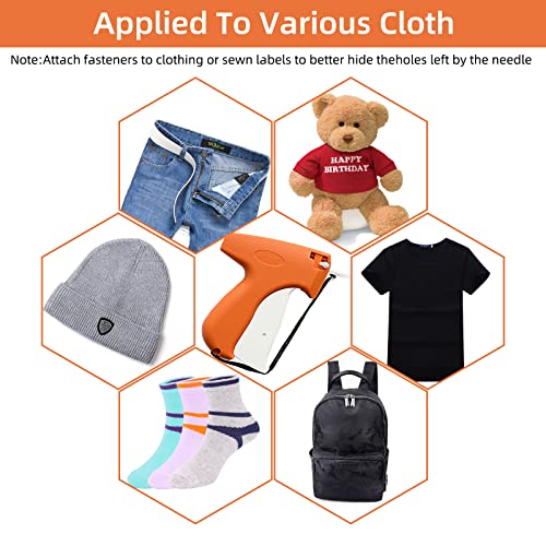 Fifchall Orange Tagging Gun for Clothing Kit – 2006 pcs, 400 Labels, 1600 Fasteners, 6 Needles