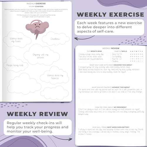 Clever Fox Self-Care Journal PRO ? Wellness & Daily Reflection Notebook ? Mental Health, Meditation & Mood Journal for Women, 7x10¡± (Purple)