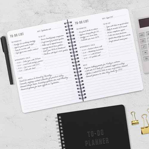 ZICOTO Aesthetic To Do List Notebook For Work or Home - Simple Daily Planner to Easily Organize Your Tasks And Boost Productivity - Stylish Undated Organizer Supplies For Women and Men