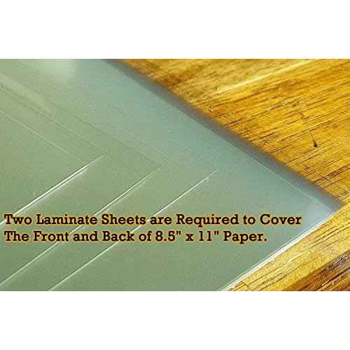 Pack of 24 Self-Adhesive Laminating Sheets 9x12 ? Letter Size, 4 mil, Clear Laminate Sheets, Self-Sealing, No Machine Needed, for Protecting Documents, Photos & Vinyl Stickers