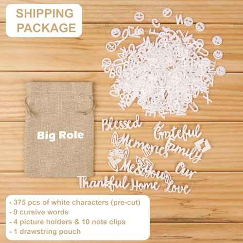Letters for Letter Board Letters Only, 3/4 inch White Message Board Letters for Felt Letter Board Signs (398 pcs), 0.75¡± Pre Cut Plastic Letterboard Letters Numbers Symbols for Changeable Menu Board