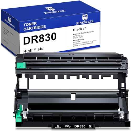 DR830 Drum Unit Replacement for Brother DR-830 DCP-L2640DW HL-L2460DW HL-L2405W HL-L2480DW MFC-L2820DW MFC-L2807DW HL-L2400D HL-L2865DW Printer (1-Pack)