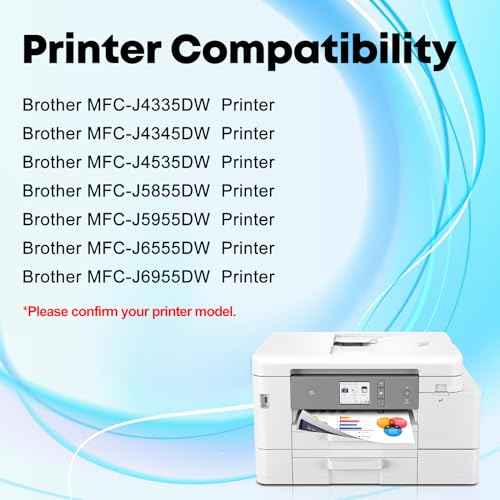 LC406 LC406XL Ink Cartridge Compatible for Brother LC406XL LC-406 High Yield, Work with Brother MFC-J4535DW MFC-J4335DW MFC-J5855DW MFC-J6555DW MFC-J6955DW Printer (Black, Cyan, Magenta, Yellow) 4 PK