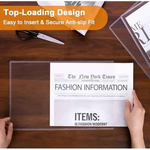 Ndsox 50 Pack 8.5" x 14" Rigid Print Protectors Clear Hard Plastic Sheet Protectors Top-Loading Rigid Menu Covers for Legal Size Paper, Documents, Photo, Posters, Prints, Artworks, Birth Certificates
