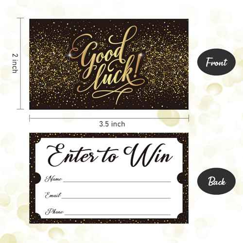 L LIKED 500 Raffle Tickets 3.5"x2"Enter to Win Card Great for Entry Cards Contest,Raffles,Ballot Box, Auction, Fund Raisers, Fairs, Carnivals, and More - with Space for Collect Name Email Phone