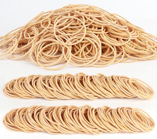 ALEWAPO 1100Pcs #16 Light Brown Rubber Bands – Bulk Office String Elastics