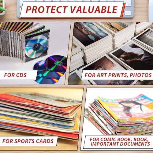 party greeting 200 Pcs 6 x 8 Inch Rigid Mailers Self Adhesive Stay Flat Rigid Envelopes Cardboard Mailers Mailing Envelopes for Protecting Shipping Photo CD Documents Gift Cards