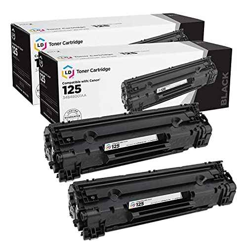 LD Compatible Toner Cartridge Replacement for Canon 125 3484B001AA (Black, 2-Pack) Compatible with Canon ImageClass Printers: LBP6000, LBP6030w, & MF3010