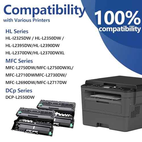 OKGO DR730 Drum Unit 2 Pack (Not Toner) Compatible Replacement for Brother DR-730 DR760 760 Drum Compatible with HL-L2350DW HL-L2370DW HL-L2395DW HL-L2325DW MFC-L2750DW MFC-L2710DW L2690DW