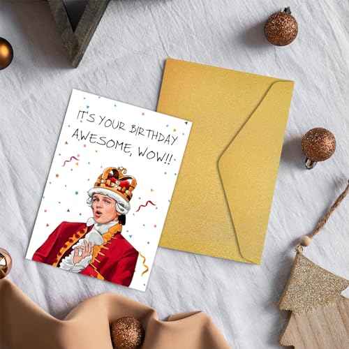 PIUST Hamilton Birthday Card, King George III Birthday Card, Hamilton The Musical Birthday card, It's your birthday, Awesome, wow!(72)