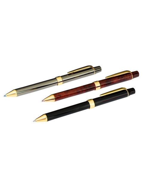 Yasutomo TP30BR QuadPoint Twist Pen, Brown Marble