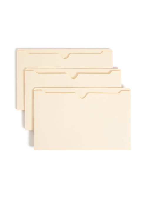 Smead File Jacket, Reinforced Straight-Cut Tab, 2" Expansion, Legal Size, Manila, 50 per Box (76560)