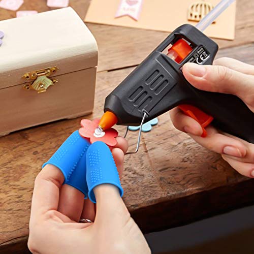 Silicone Finger Caps for Hot Glue Guns - Burn Protection & Crafting Accessories, 3 Sizes