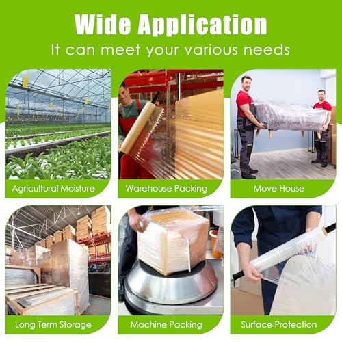 Cosy Family Plastic Wrap Stretch Film Roll - 1000ft 60 Gauge
