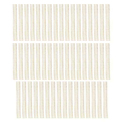 Yunseity Wire Binding Spines, 180 Sheets Capacity Wire Binding Rings 34 Teeth Double Loop 50 Packs Metal for Family (Gold)