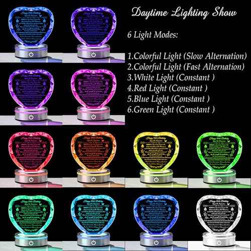 50th Birthday gifts for Her Him - Personalized Crystal Heart Gifts 1975 50 Year Old Birthday Present For Women Men- Happy 50th Birthday Gifts Ideas For Mom Dad Unique