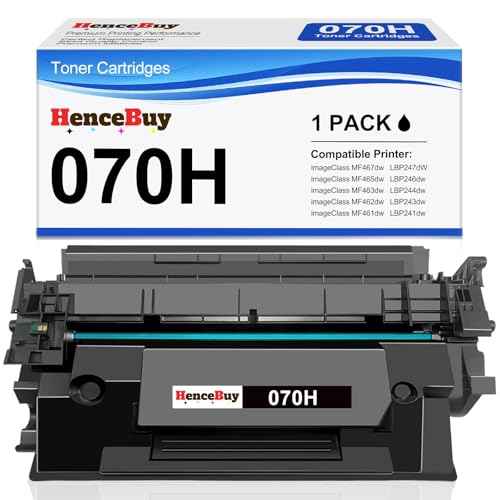 070H 070 Black Toner Cartridge - Replacement for Canon 070 Black Toner Cartridge 070H CRG070 CRG-070 Work for Canon imageCLASS MF465dw MF462dw MF460dw LBP246dw LBP247dw LBP247dw LBP243dw Printer