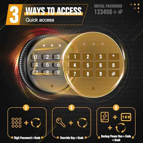 INTERGREAT 8-12 Gun safes,Rifle Safe,Gun Safes for Home Rifle and Pistols, Long Gun Safe for Rifle Shotgun for Home,Quick Access Rifle Safes,Adjustable Shelves, Easy Assemble