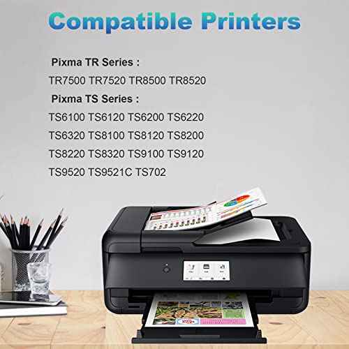 280 281 PGI-280XXL CLI-281XXL Compatible Ink Cartridge Replacement for Canon 280 281 XXL Ink to use with PIXMA TR8600 TS9500 TR8622 TR8622a TR8620 TS700 TS6100 TS6120 TR7520 TS6200 Printer (5 Pack)