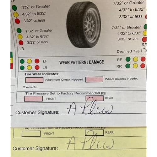 Inspection Form - Automotive Checklist - 7291-250 Qty. (W15)