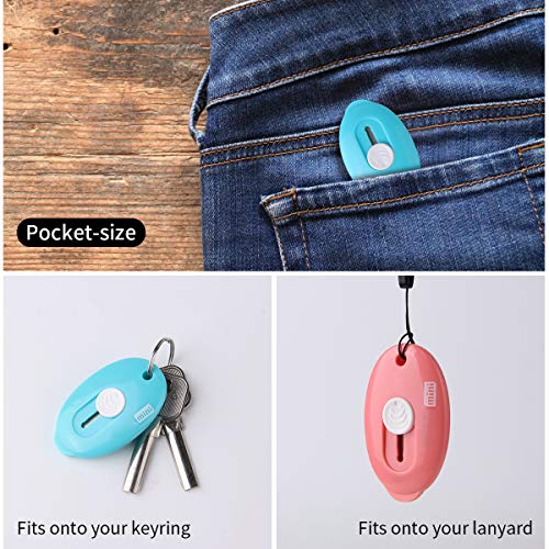 Mini Retractable Utility Knife Box Cutter Letter Opener Keychain 6pcs