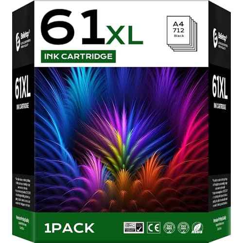 61XL High Yield Ink Cartridges Pack for Envy 4500 4501 4502 5530 5531 5539