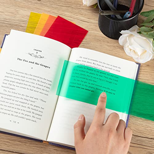24 Color Overlays for Dyslexia Reading Strips - Reduce Visual Stress & Improve Focus