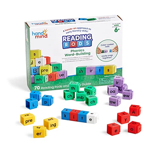 Hand2mind Reading Rods Phonics Word Building Kit for Early Literacy