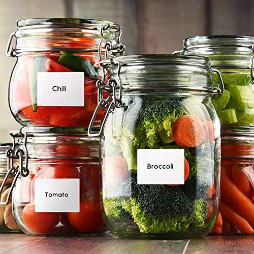 1380 pcs Phomemo Label Set, Adhesive Stickers Paper, Premium Multipurpose Thermal Printer Label 230 Pcs/Roll, 6 Rolls,Compatible with M110/M220/M108/ M250/ M260/M120/M200/M221/M150, Black on White