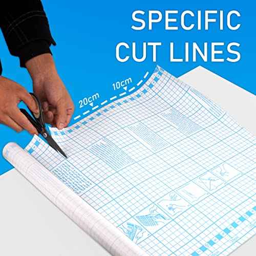 Chell Clear Contact Paper Roll for Books, 17.5 in x 5 ft Clear Self Adhesive Book Cover Paper Protector