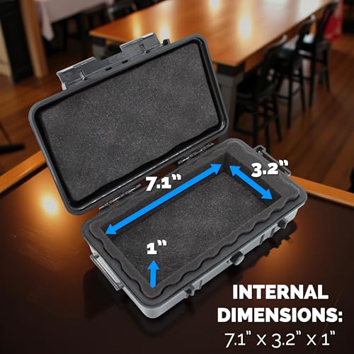 CASEMATIX Hard Case Compatible With Square Handheld Credit Card Machine Point of Sale Card Reader, Waterproof Impact Resistant Travel Case For Portable POS Reader