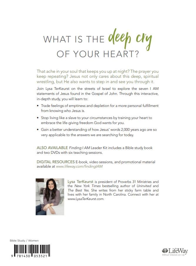 Finding I AM Bible Study for Women with Video Access by Lysa TerKeurst - Paperback