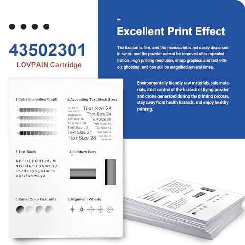B4400/B4600 High Yield Toner Cartridge (Black ,1 Pack) Compatible for OKI B4600 43502301 Toner Cartridge Replacement for OKI B4400n B4600n B4500n B4550 B4550n Printer
