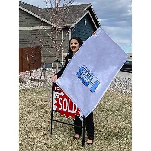 Real Estate Yard Sign Storage Bag Sack. Protect Your Car and Keep It Clean When Transporting Real Estate Signs